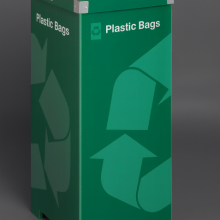 Manufacturer Folding Correx Corrugated Plastic Garbage Container Bottle Recycling Bin thumbnail-2