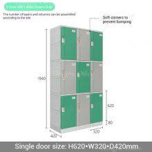 Modern ABS Plastic Locker With Spring Buckle System - Premium Secure Storage Unit for University Dormitory School thumbnail-5