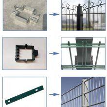 2D Double Wire Mesh Fence Heavy Duty Twin Wire Fence Panel Powder Coated Galvanized Fencing for Industrial and Commercial thumbnail-5