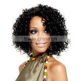 Cheap Fashionable Mystique Synthetic Swiss Net Wig African American Micro Braided Short Lace Front Wigs for Black Women thumbnail-1