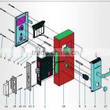 New Touch Screen Security Digital Keyless Fingerprint Lock thumbnail-6