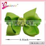 2015 New Special Design 4 Inch Ribbon Bow Green Hair Accessories (XH11-1176) thumbnail-1