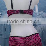 2016 The Deep Pink Zebra Lines Lingerie Suite thumbnail-5