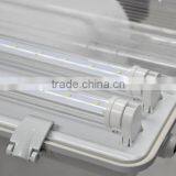 High lumens 1.2m 2x18w led tri-proof tube light for warehouse