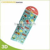 wholesale custom kids 3D puffy sticker/foam puffy sticker/sponge sticker