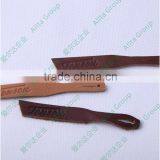 Allta Group Cheap Hot Sale Custom Embossed Brown Color Faux Leather Patch for Hat Garment Bag thumbnail-3