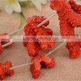 Wholesale Dyed in Red Coral Natural Material Coral Gemstone for Jewellery Making thumbnail-1