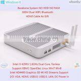 Computer Intel i5 Core 1.6GHz HD4400 Graphics Mini Alloy Case 15W Barebone Nettop 4K HD Streaming Realtek Gigabit LAN 4 USB3.0