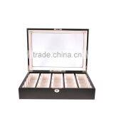 FS1701 Wooden Watch Display Box Large Black Painting Display Glass Top Quality Choice thumbnail-2