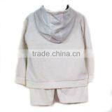 Grey Sport Fleece Heart Style Kids Wear thumbnail-2