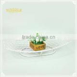 Custom Metal White Wire Storage Basket Stand for Home Deco thumbnail-4