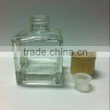 Room Diffuser Square Reed Diffuser Bottle Wholesales With Wooden Cap and Inner Plug thumbnail-2