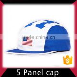5 panels snapback hat cap buckle