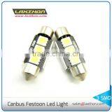 CE RoHS 36mm 39mm 3 Pcs 5050 SMD Canbus Led Light Festoon C5w With Aluminum Housing Supplier's Choice