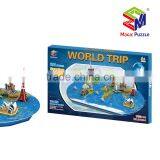 Educational Cardboard World Map 3d Paper Puzzle thumbnail-2