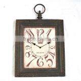13A034MS-Vintage Metal Wall Clock Antique Finish thumbnail-1