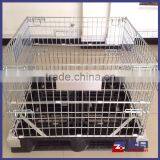 Cheap Foldable Mesh Wire Pallet With Plastic Base Cover