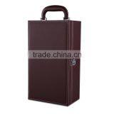 China Manufacturer Luxury Custom Design PU Leather Wine Box thumbnail-4