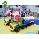 2015 Hot Sale Outdoor Light Inflatable Christmas Santa Claus Train for Sale