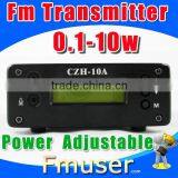 14FSN fm Transmitter Radio Broadcast 10w CZH-10A