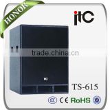 ITC TS-615S 500W 8 ohm 15" Subwoofer Speaker