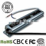 2016 New Hot Sale Waterproof LED Power Supply 24V 30W Waterproof IP67 With Aluminum Case Series Led Waterproof Power Supply