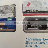 12pc Math Sets or Instrusment Set School Stationery Supplies SetsRG-A101 thumbnail-1