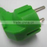 European Standard 16A 250V Angled Type Green VDE Plug