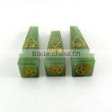 Green Aventurine 5 Element Engraved Tower