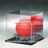 Handmade Excellent Acrylic Cube Baseball Display Case With Black Base