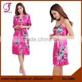 2405 Beautiful Polyester Two-piece Robe For Women thumbnail-5