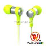 Wallytech 3.5mm flat cable earphones for apple mobile phone