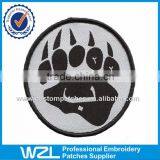 Foot Woven Label Tags, Chest Embroidery Woven Applique Patches