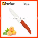 Eco-Friendly Anti-Corrision Ceramic Knife 5" Utility Knife white blade with TPR coating handle
