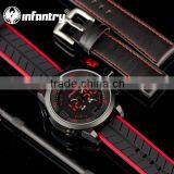 Infantry Fashion Leather Strap Military Led Display Watch thumbnail-4