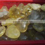 Wholesale Natural Rock Polished Citrine Quartz Stone Hearts
