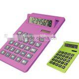 Promotional Flexible Silicone 8 Digital Solar Calculator