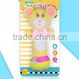2016 newborn baby funny animal baby rattle shaker baby bear with CE/ROHS test reports