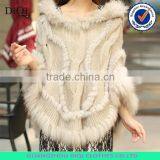 Wholesale Women Cape, Rabbit Fur Poncho, Women Winter Clothes thumbnail-3