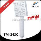 TM-243C bathroom rain shower set ABS plastic white chrome color square hand shower head