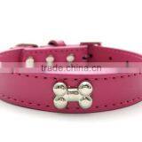 Western Bone Stud Fashion Genuine Leather Pet Collars For Dog Cat thumbnail-3