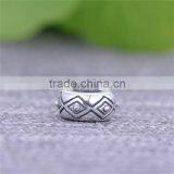 Simple Bead Jewelry Engraved 925 Silver Charms thumbnail-3