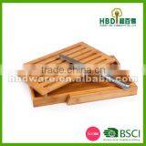 High Quality Bamboo Bread Cutting Board With S/S Knife thumbnail-3