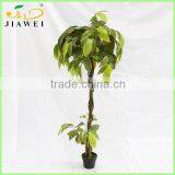 Cheap Artificial Decorative Green Luck Leaves Plant Tree Wood Trunk