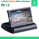4.3 Inch Control TFT LCD Car Monitor Color Screen Car Rear View Monitor With 2 Video Input . thumbnail-3