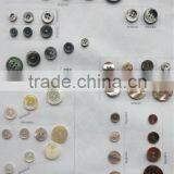 2 Holes 4 Holes High End Natural Black& White Mother of Pearl Mens Shirt Buttons thumbnail-1