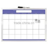 Monthly planner dry wipe childrens magnetic whiteboard