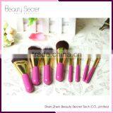 Wholesale Professional 8pcs per Set Four Colors Bristle Hair Cosmetic Makeup Brush Set for Women thumbnail-1