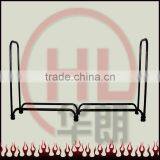 All Black Steel Tubular Fire Log Holder thumbnail-1