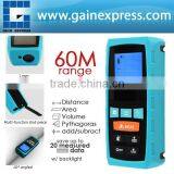 Measure Area Volume Pythagoras 60M/197ft Range Finder +/-1.5mm Accuracy Meter Feet Inches Units Digital Laser Meter Tool thumbnail-1
